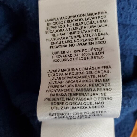 💥Columbia Fast Track Fleece Blue and Orange Hoodie - Picture 8 of 9